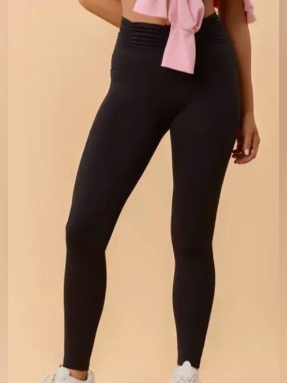 Blogilates Ruched Waist Leggings- High-Rise Black Sculpting Leggings